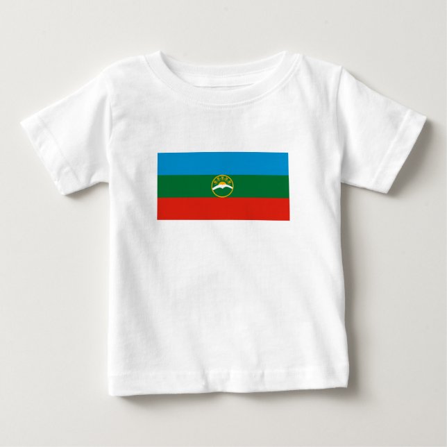 Karachay Cherkessia Flag Baby T-Shirt (Front)
