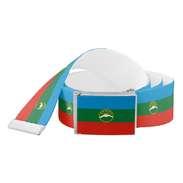 Karachay Cherkessia Flag Belt (Snake)