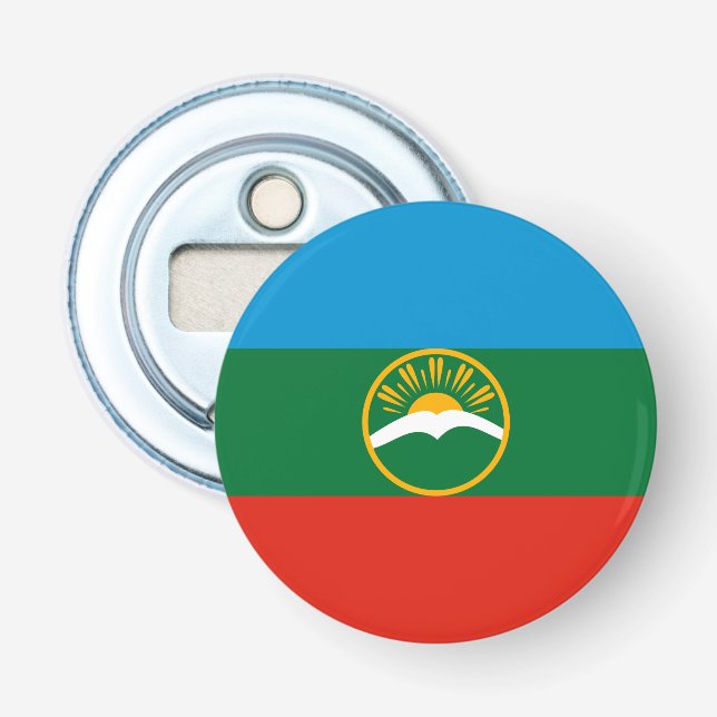 Karachay Cherkessia Flag Bottle Opener (Front)