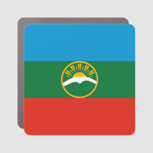 Karachay Cherkessia Flag Car Magnet