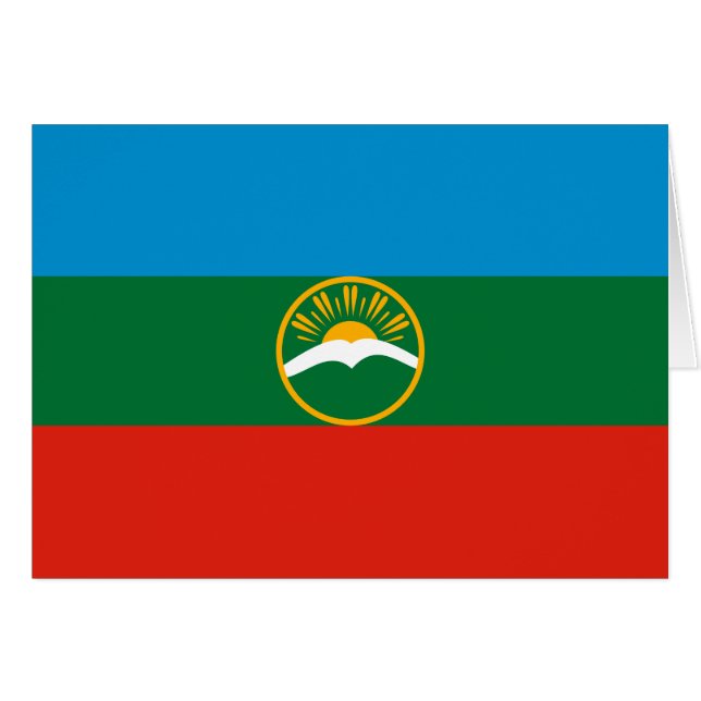 Karachay Cherkessia Flag Cards (Front Horizontal)