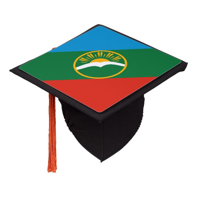 Karachay Cherkessia Flag Graduation Cap Topper (Angled)