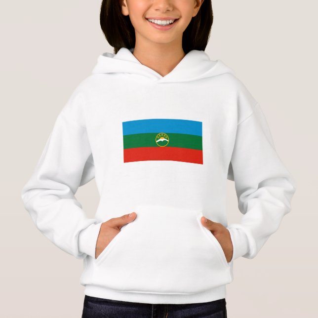 Karachay Cherkessia Flag Hoodie (Front)