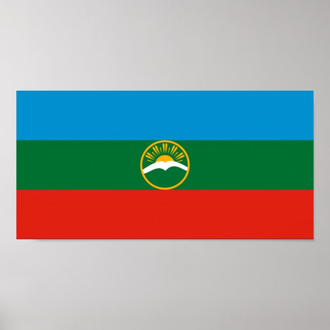 Karachay Cherkessia Flag Poster (Front)