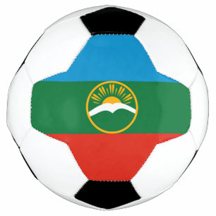 Karachay Cherkessia Flag Soccer Ball