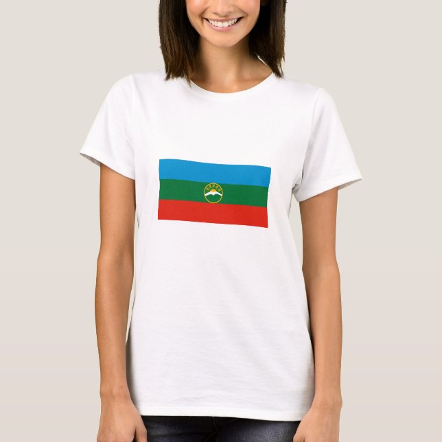 Karachay Cherkessia Flag T-Shirt (Front)