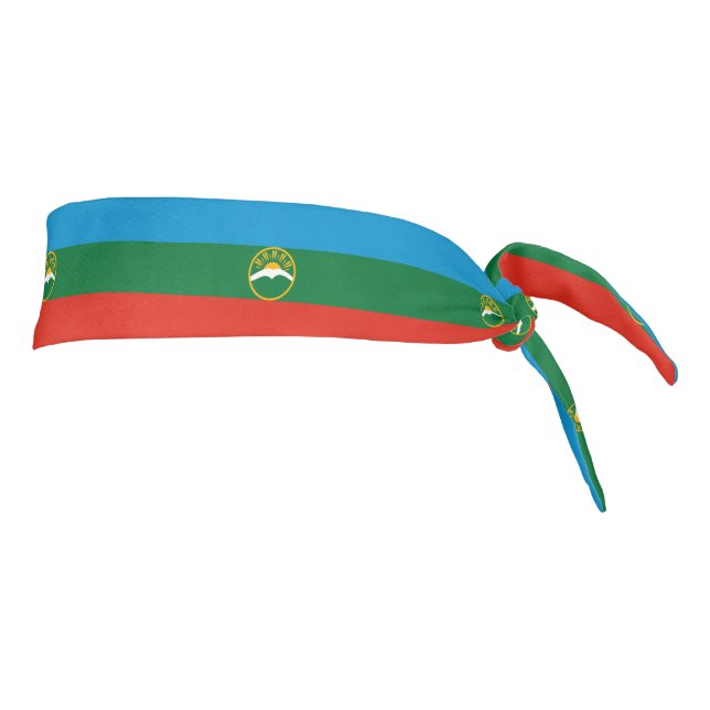 Karachay Cherkessia Flag Tie Headband (Rotate 90)
