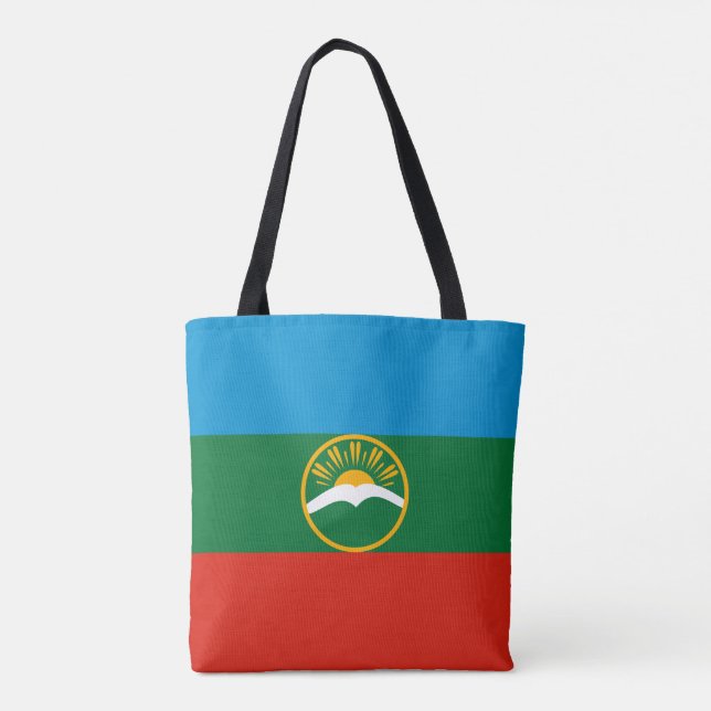 Karachay Cherkessia Flag Tote Bag (Back)