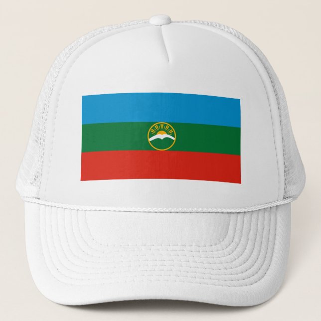 Karachay Cherkessia Flag Trucker Hat (Front)