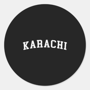 Karachi classic round sticker