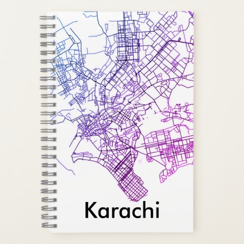 Karachi Map Notebook
