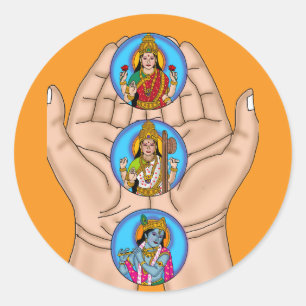 Karagre Vasate Lakshmi Shloka Stickers