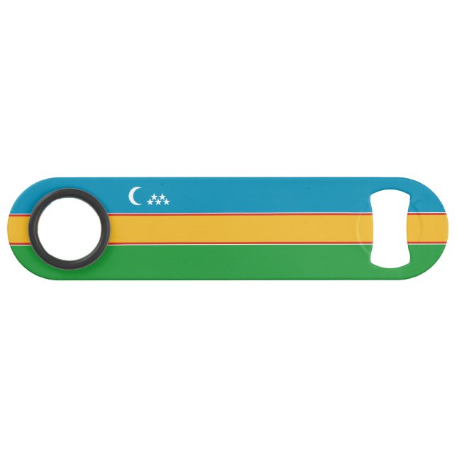 Karakalpakstan Flag Bar Key (Front (Horizontal))