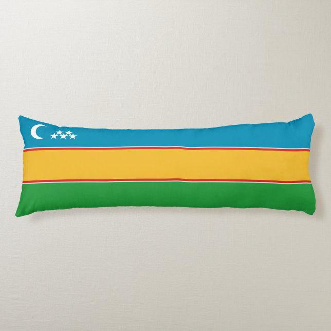 Karakalpakstan Flag Body Pillow (Front)