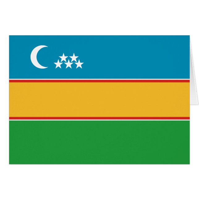 Karakalpakstan Flag Cards (Front Horizontal)