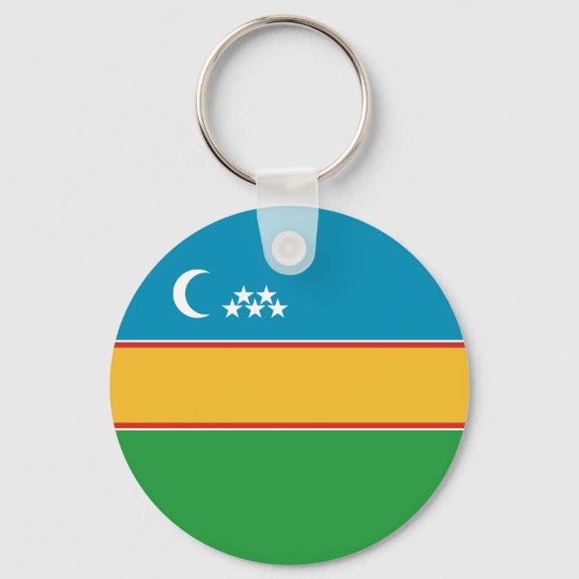 Karakalpakstan Flag Keychain (Front)