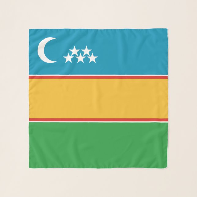 Karakalpakstan Flag Scarf (Front)