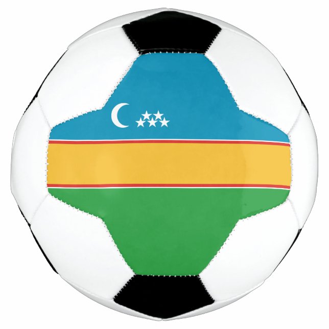 Karakalpakstan Flag Soccer Ball (Front)