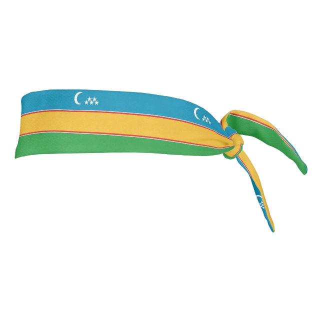 Karakalpakstan Flag Tie Headband (Rotate 90)