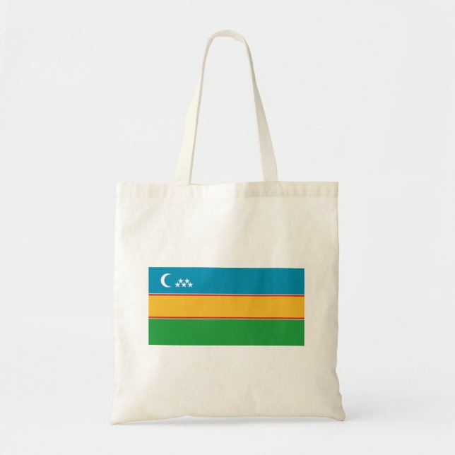 Karakalpakstan Flag Tote Bag (Front)