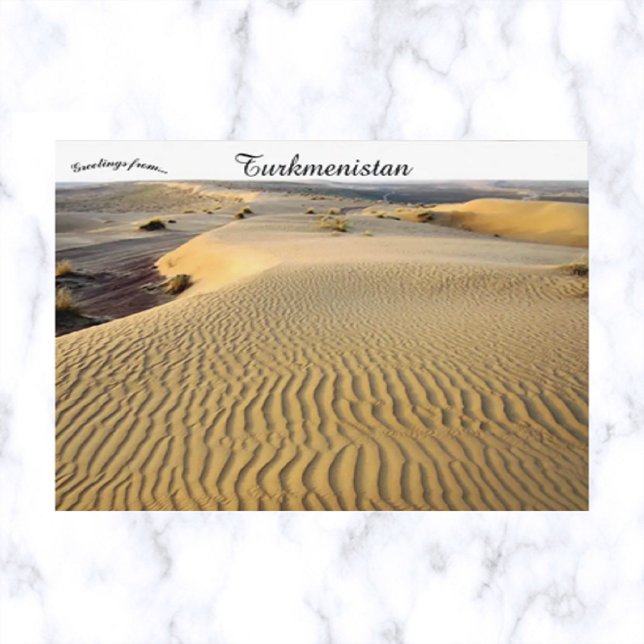 Karakum Desert in Turkmenistan Postcard (Creator Uploaded)