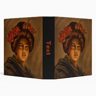 Karama: Japanese Romance Geisha Actress 3 Ring Binder