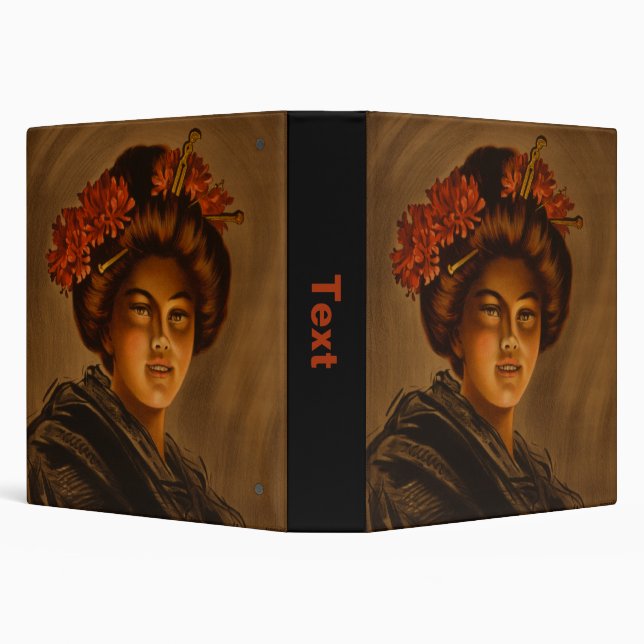 Karama: Japanese Romance Geisha Actress 3 Ring Binder (Background)