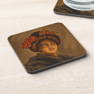 Karama: Japanese Romance Geisha Actress Beverage Coaster