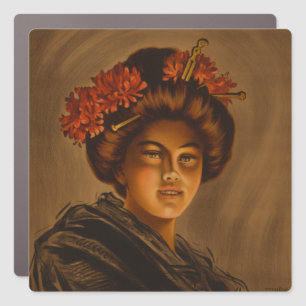 Karama: Japanese Romance Geisha Actress Car Magnet