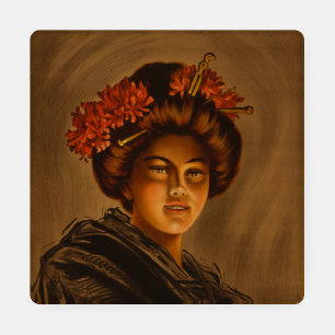 Karama: Japanese Romance Geisha Actress Coaster Set