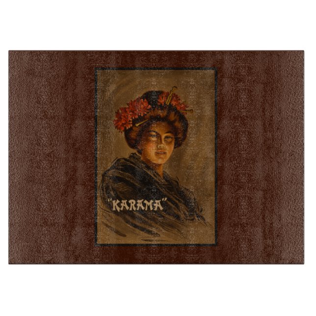 Karama: Japanese Romance Geisha Actress Cutting Board (Front)