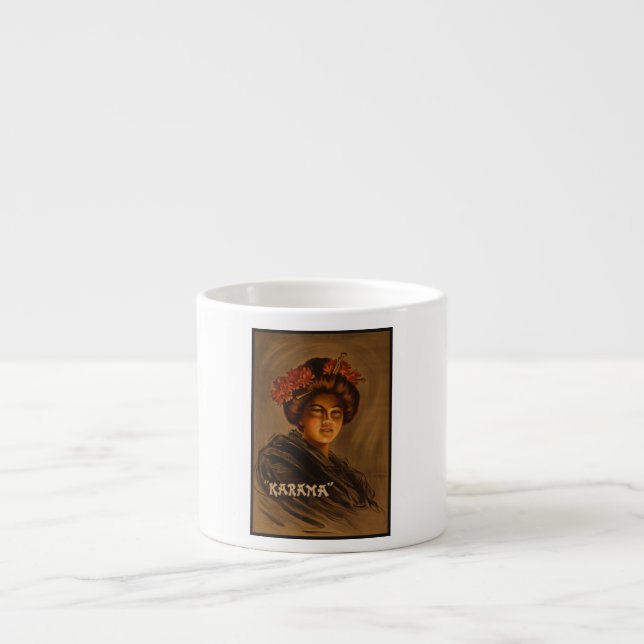 Karama: Japanese Romance Geisha Actress Espresso Cup (Front)