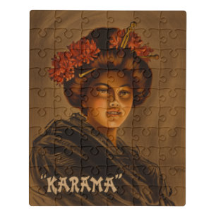Karama: Japanese Romance Geisha Actress Jigsaw Puzzle