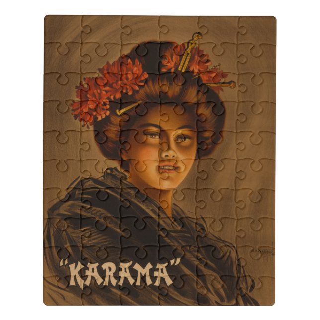 Karama: Japanese Romance Geisha Actress Jigsaw Puzzle (Puzzle Vertical)