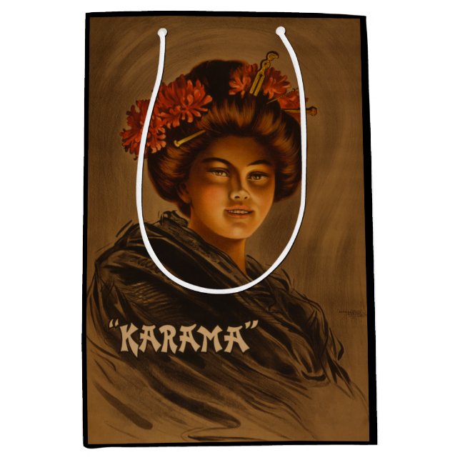 Karama: Japanese Romance Geisha Actress Medium Gift Bag (Front)