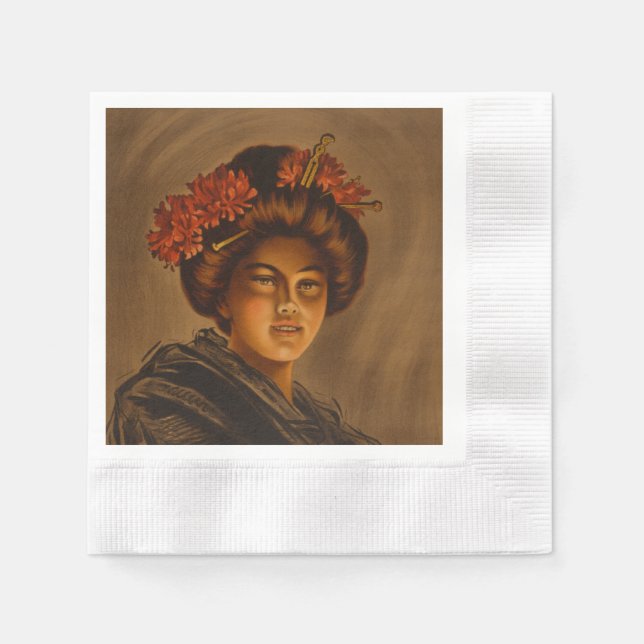 Karama: Japanese Romance Geisha Actress Napkins (Front)