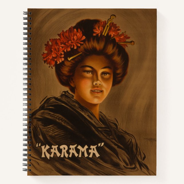 Karama: Japanese Romance Geisha Actress Notebook (Front)