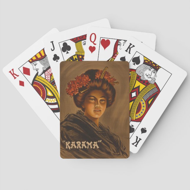 Karama: Japanese Romance Geisha Actress Poker Cards (Back)