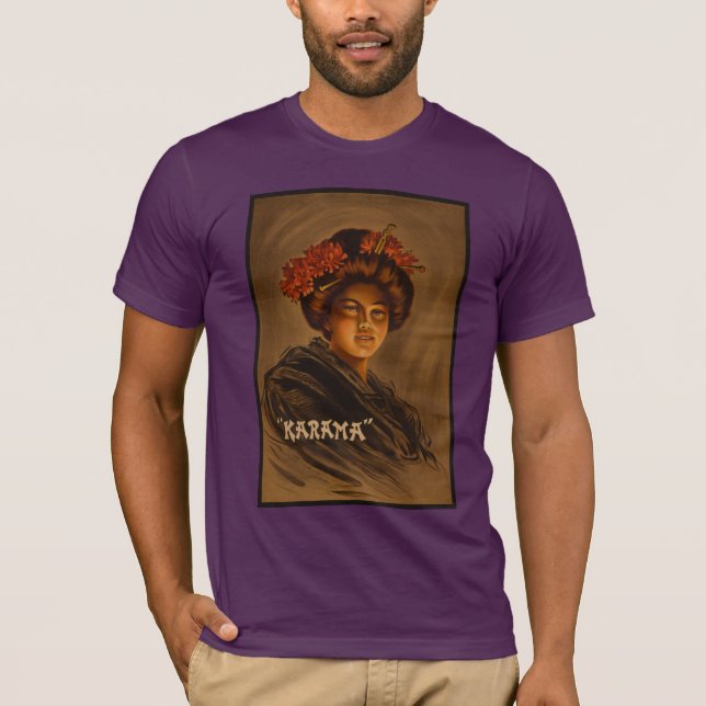 Karama: Japanese Romance Geisha Actress T-Shirt (Front)