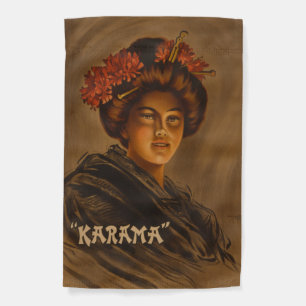 Karama: Theater Play Japanese Geisha Romance Garden Flag