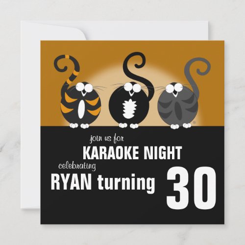 Karaoke Birthday Invitation