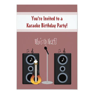 Karaoke Birthday Invitations &amp; Announcements | Zazzle