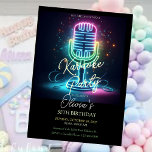 Karaoke Birthday Party Invitation<br><div class="desc">🎤🎉 **Karaoke Birthday Party Invitation** 🎉🎤 Get ready to sing your heart out! This vibrant and fun Karaoke Birthday Party Invitation sets the stage for an unforgettable celebration. Featuring colorful designs and eye-catching graphics, it invites friends and family to join in the musical festivities. Perfect for karaoke lovers of all...</div>