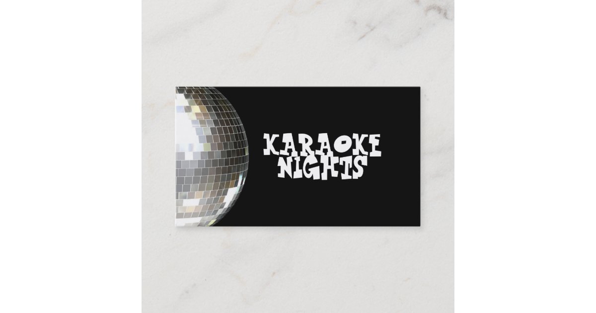 Karaoke Business Card Zazzle