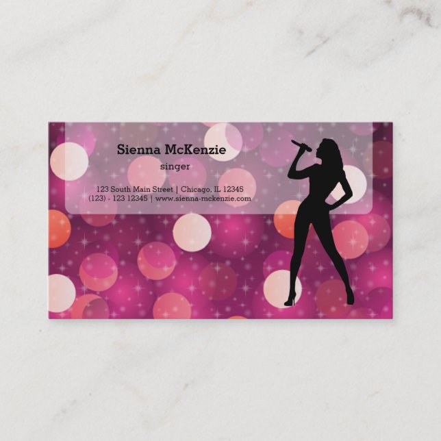 Karaoke Business Card (Front)
