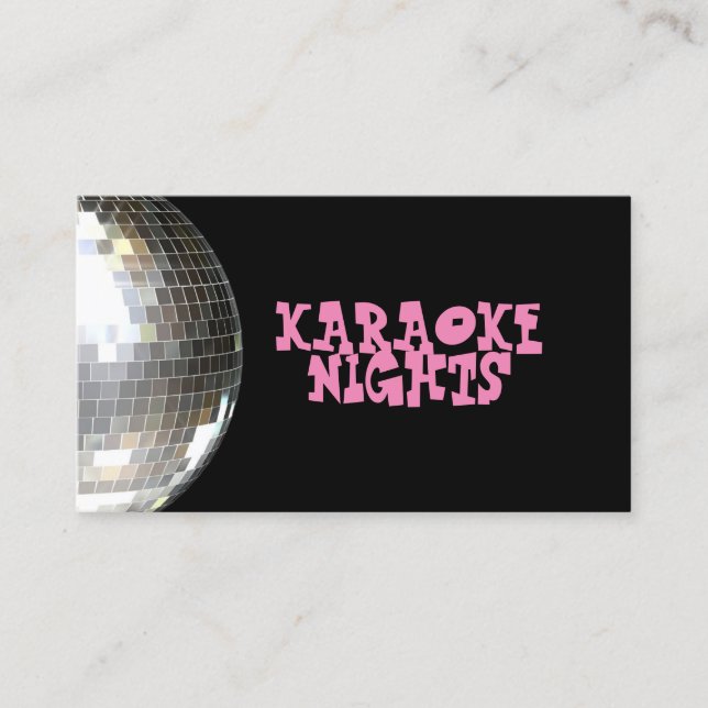 Karaoke Business Card (Front)