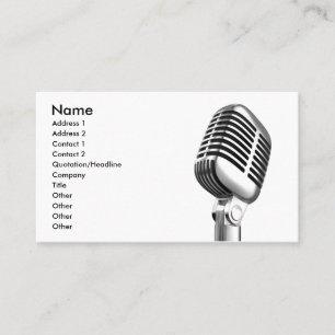 Karaoke Business Card