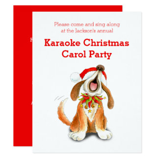christmas carol invitation