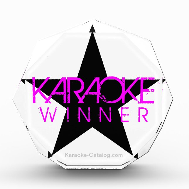 Karaoke Contest Award (Front)