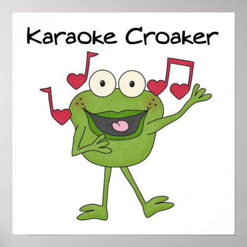Karaoke Croaker Poster
